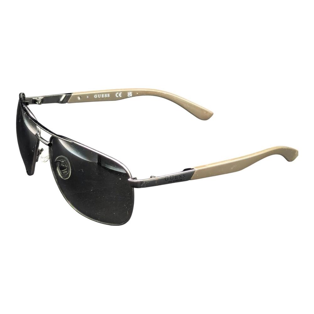 Guess Men's Sunglasses Gunmetal‎ Army Green Rectangle Shades GF0212 08N 63-15